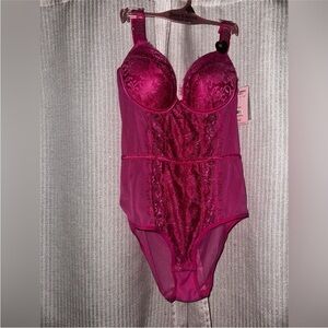 Juicy Couture Fuchsia Lace Bodysuit